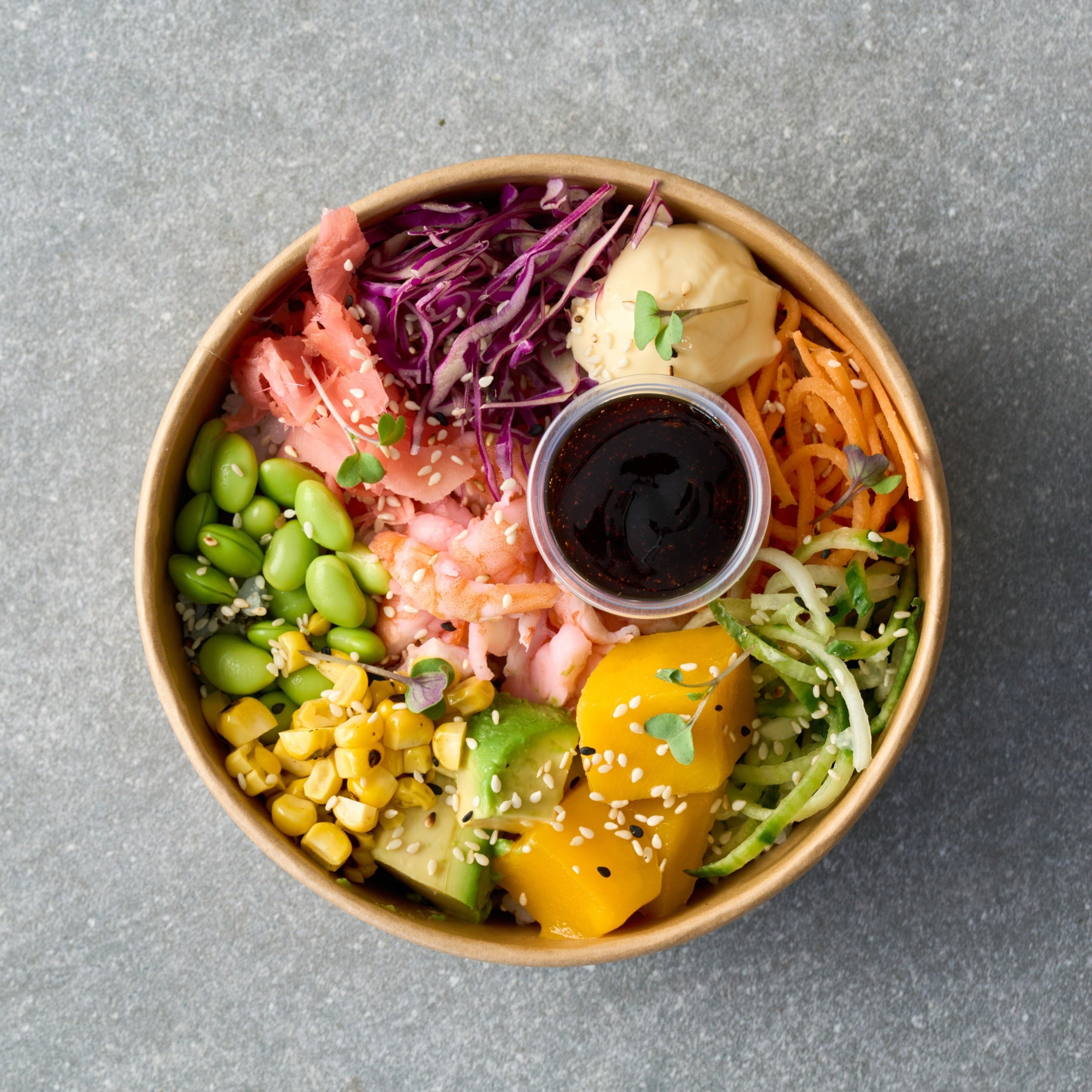 Prawn Poke Bowl – Greenfish Sushi