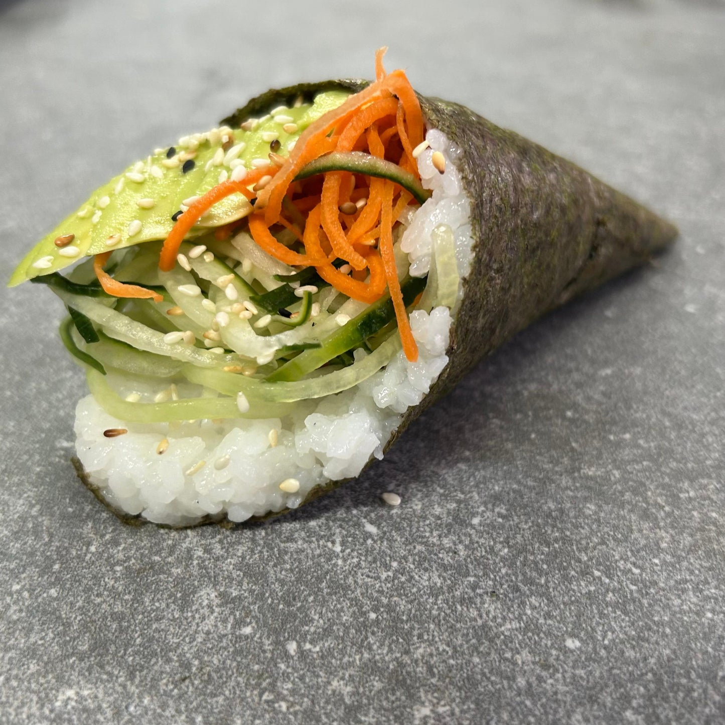 Cucumber & Avocado Hand Roll (Temaki) | 1pc
